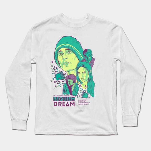 Requiem For A Dream Long Sleeve T-Shirt by rjartworks